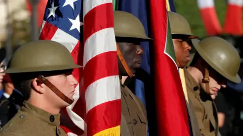 Reuters US troops at Paris parade, 14 July 17