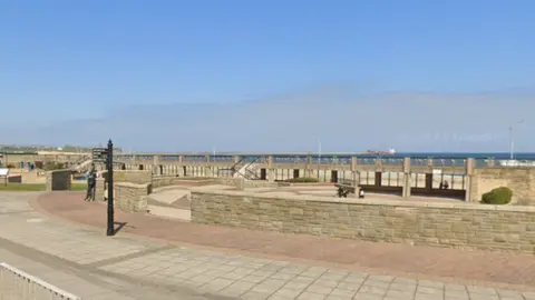 Google The covered walkway between the beach and Sea Road