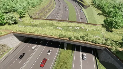 Highways England A visual of the A417 Gloucestershire Way crossing