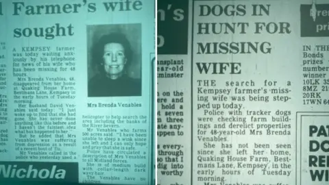 Worcester News Clippings from Brenda Venables' disappearance