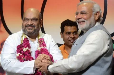 Getty Images File picture of Amit Shah and Narendra Modi