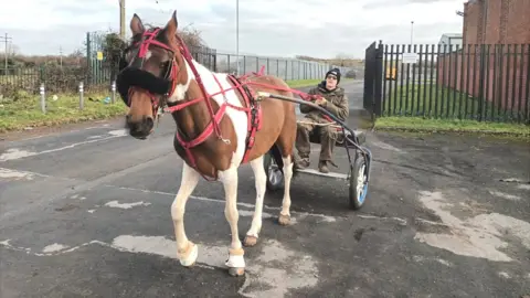 BBC Luke and his horse Cardi B