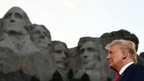 Getty Images Trump at Mount Rushmore