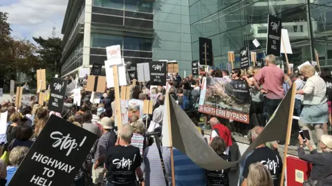 BBC Ipswich protest