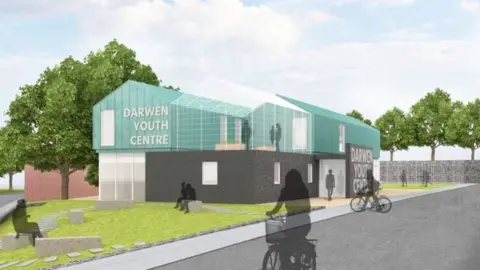 Blackburn with Darwen Council Artist impression of Darwen Youth Centre