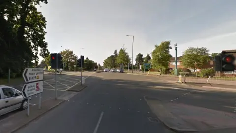 Google Junction of Lode Lane and Severn Star Road in Solihull