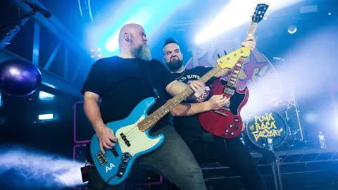 Punk Rock Factory Benj and Peej Punk Rock Factory on stage