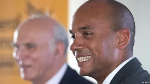 PA Media Chuka Umunna and Sir Vince Cable