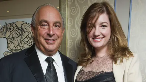 Shutterstock Sir Philip Green and Baroness Brady