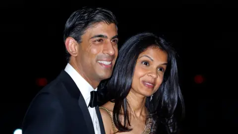 Getty Images Rishi Sunak and Akshata Murthy
