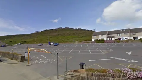 Google Porthtowan's car park