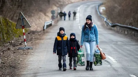 Getty Images Ukrainian refugees