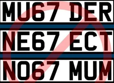 BBC Registration numbers withheld by the DVLA