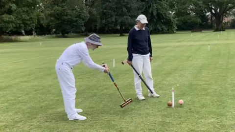 Martin Heath/BBC croquet game