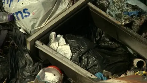 Fly-tipped rubbish on Washwood Heath Road