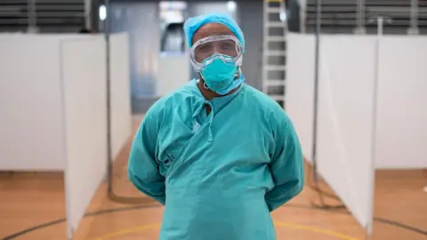 AFP Medic wearing PPE