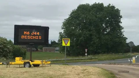 Highways England Road sign