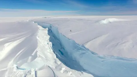 BAS chasm in the ice