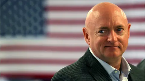 Joe Raedle Retired NASA astronaut Mark Kelly