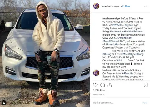 Jamal Knox / Instagram Jamal has been talking about his time in jail on Instagram