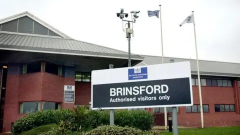 PA Media HMP Brinsford sign