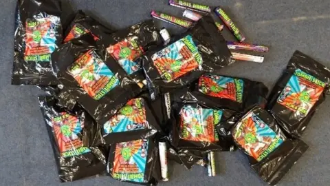 Cleveland Police Zombie sweet packets