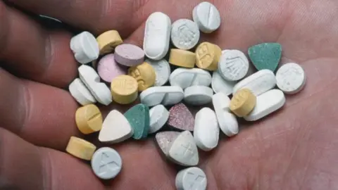 PA Media Handful of ecstasy tablets