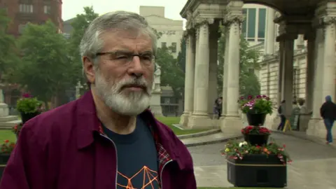 BBC Gerry Adams said an agreement was unlikely by Monday