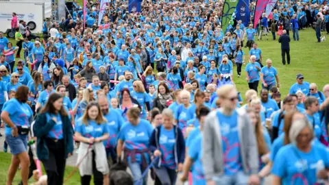 PA Media Memory walk in Nottingham