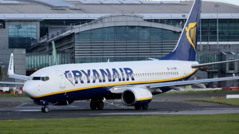 Getty Images A Ryanair plane