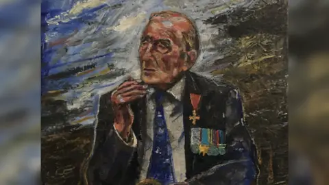 Dan Llywelyn Hall  Dan Llywelyn Hall's portrait of George 'Johnny' Johnson