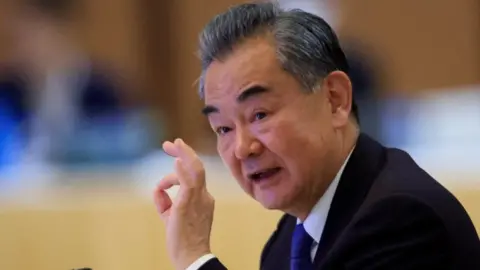 Reuters China's Foreign Minister Wang Yi at an Asean meeting in Phnom Penh, Cambodia