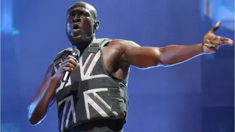 PA Media Stormzy at Glastonbury