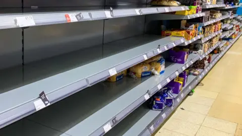 Getty Images Supermarket shelves