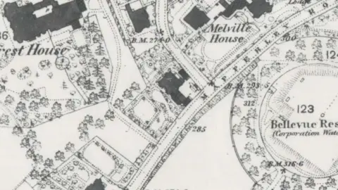 Nottingham City Council Map of area in 1890
