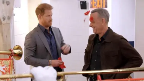 Prince Harry and Tom Hanks