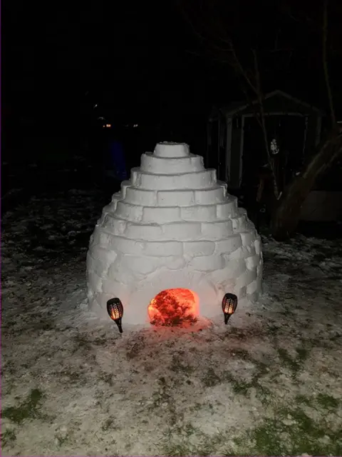 John and Caroline Howe An igloo