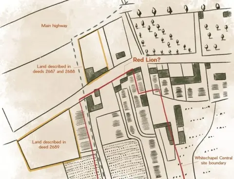 Archaeology South-East/UCL Map of site