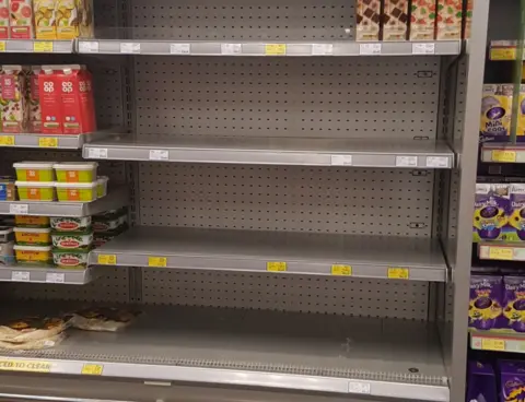 Rebecca Lockley Co-op out of milk