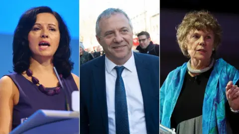 BBC/EPA/Reuters Caroline Flint, John Mann and Kate Hoey