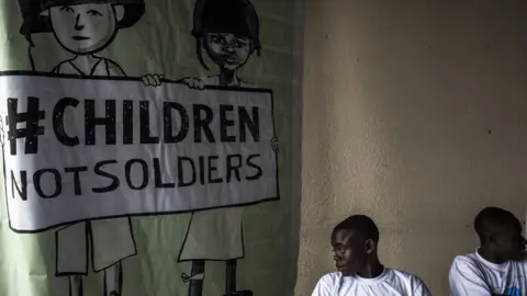 unicef/Wessels Young people at a Unicef presentation in Goma, DR Congo. Sept 2017