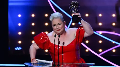 Getty Images Siobhan McSweeney wins best female comedy performance at the Bafta TV Awards