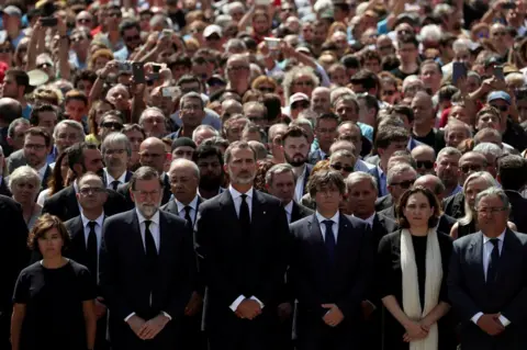 Reuters María Soraya Sáenz de Santamaría Antón in Barcelona, 18 August 2017