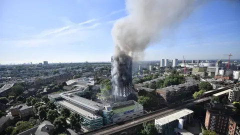 Getty Images Grenfell Tower smoking
