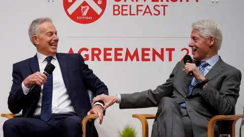 Reuters Blair and Clinton