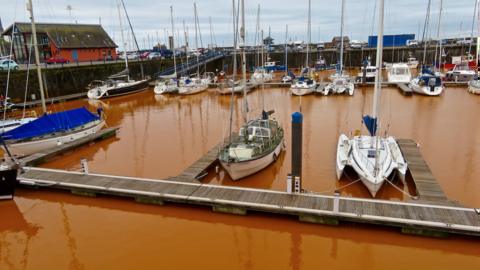 Fears Grow That Whitehaven Harbour Orange Water Linked To Mining - BBC News