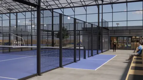 PeelWaters Digital designs for new padel courts at the Trafford Centre