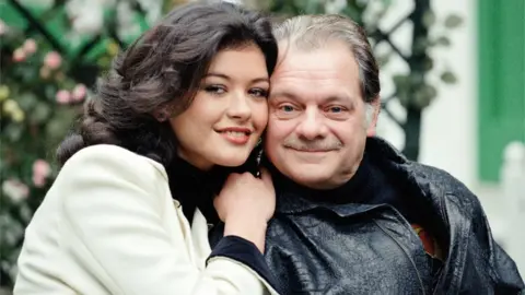 Getty Images Zeta-Jones and David Jason in The Darling Buds of May