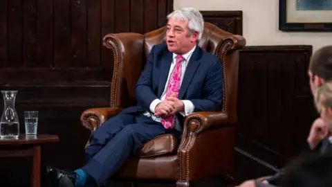 Getty Images Former Speaker of the House of Commons John Bercow during his visit to The Cambridge Union on January 24, 2023