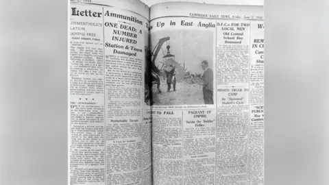 Cambridgeshire Collection Newspaper report of the Soham disaster